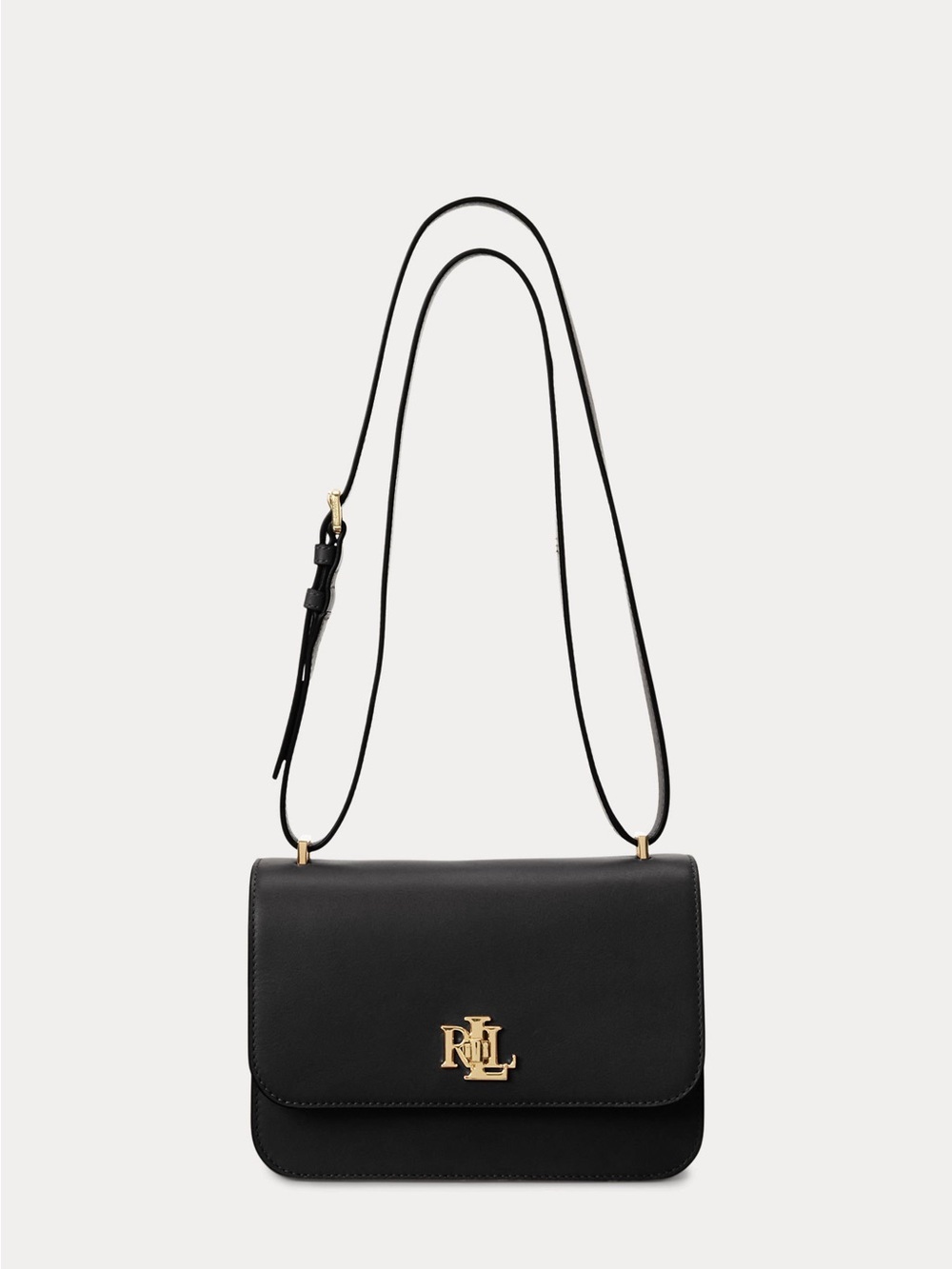 Lauren Ralph Lauren LEATHER MEDIUM SOPHEE BAG - Cross body bag - black